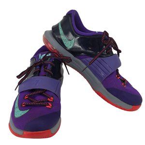 DS NIKE KD 7 VII LIGHTNING CAVE PURPLE HYPER GRAPE Shoe Sz 6.5Y Kevin Durant